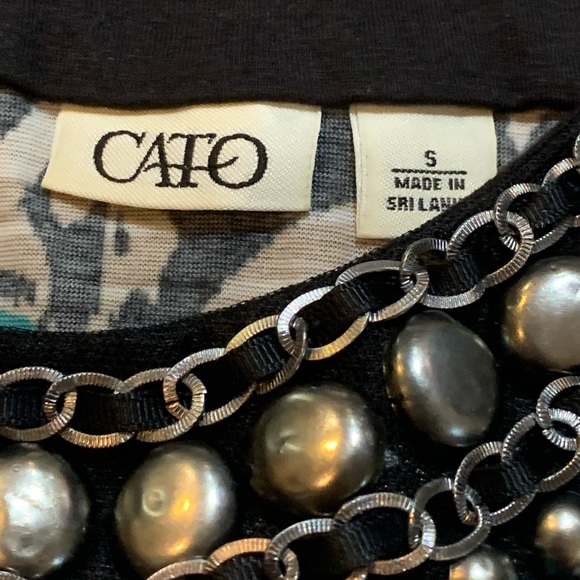 Sleeveless Abstract Design Blouse Size Small - Picture 3 of 4